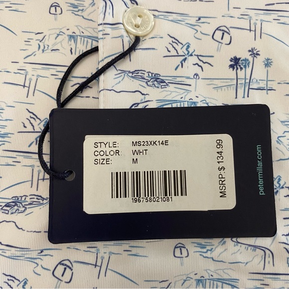 Peter Millar Crown Crafted Mens Medium LACC 123rd US Open Pacific Coast AOP New - Picture 11 of 15